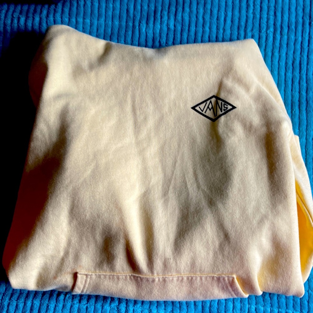 Vans off the wall yellow hoodie